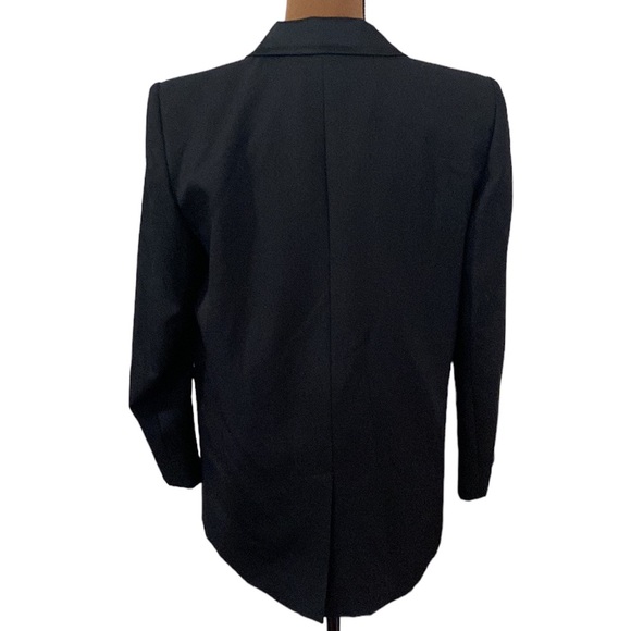 BA&SH Bonjovi double breasted blazer with sequin trim in noir black size 8 - Picture 3 of 14